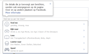 Welke nieuwe functionaliteitenheeft je facebook status update?