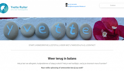 Redesign HomeopathueYHRuiter.nl